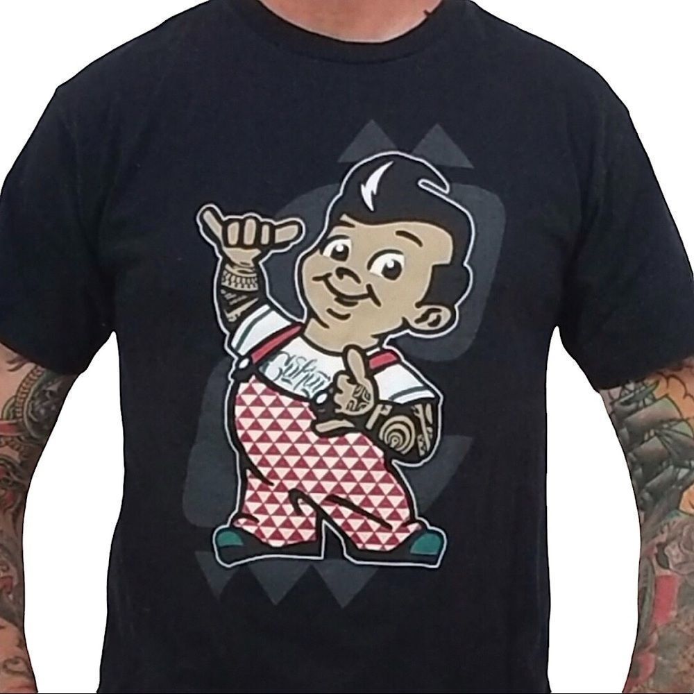 Cukui Bob's Big Boy Graphic T Shirt sz L